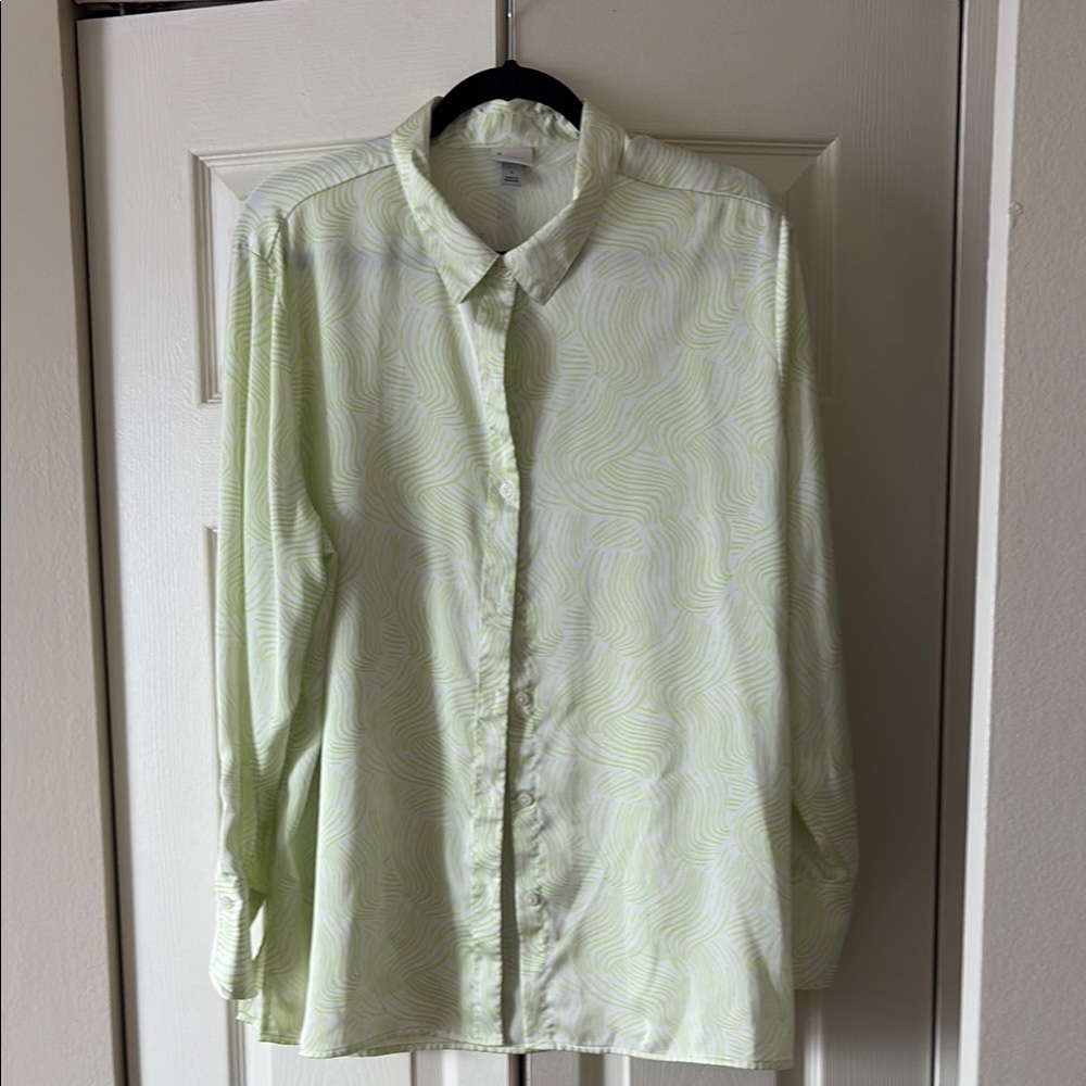 Women’s Green Patterned Shirt